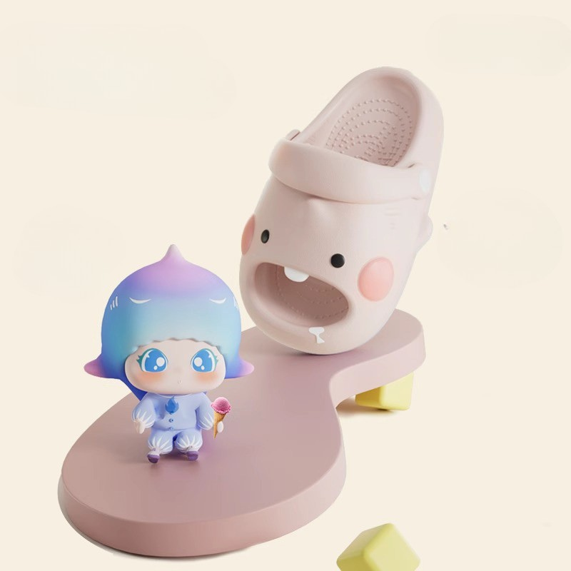 Kids Cartoon Shark Clog Sandals – Soft EVA Non-Slip Summer Shoes - DAILY SLIPPERS
