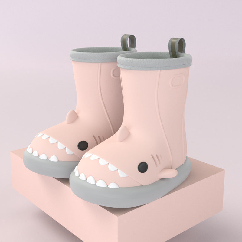 Cartoon Shark Kids Rain Boots - DAILY SLIPPERS
