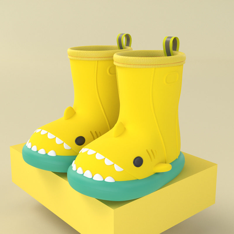 Cartoon Shark Kids Rain Boots - DAILY SLIPPERS