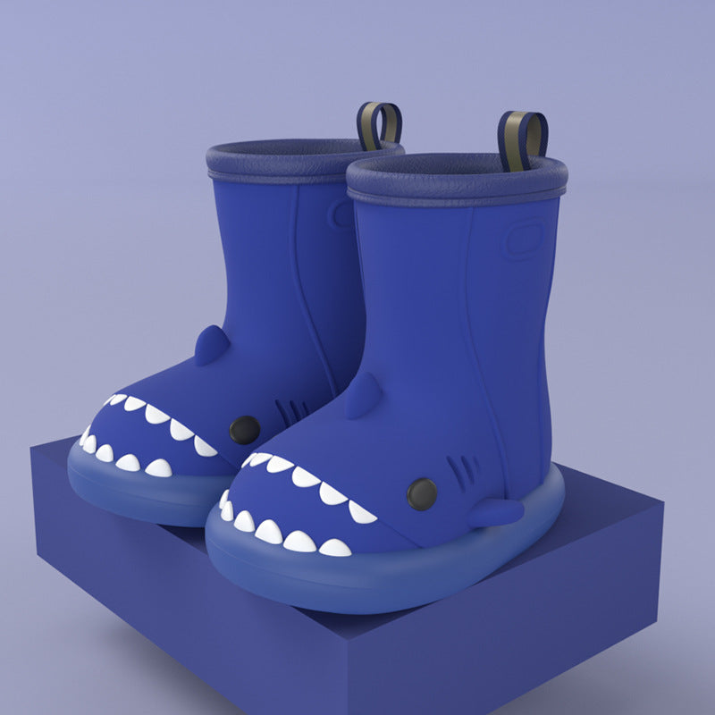 Cartoon Shark Kids Rain Boots - DAILY SLIPPERS