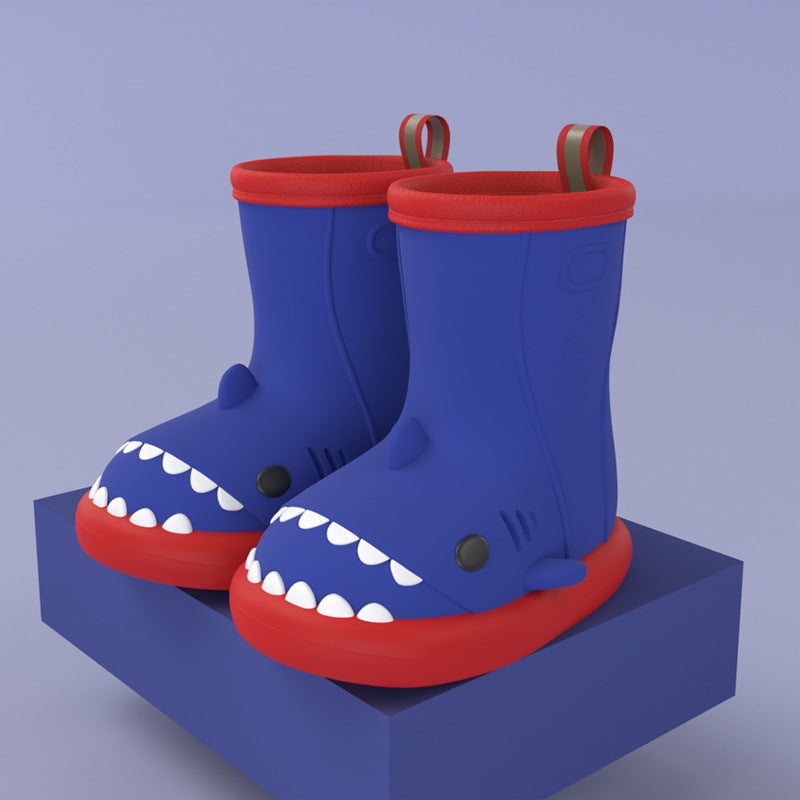 Cartoon Shark Kids Rain Boots - DAILY SLIPPERS