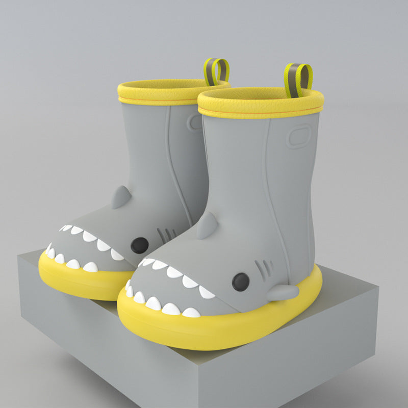 Cartoon Shark Kids Rain Boots - DAILY SLIPPERS
