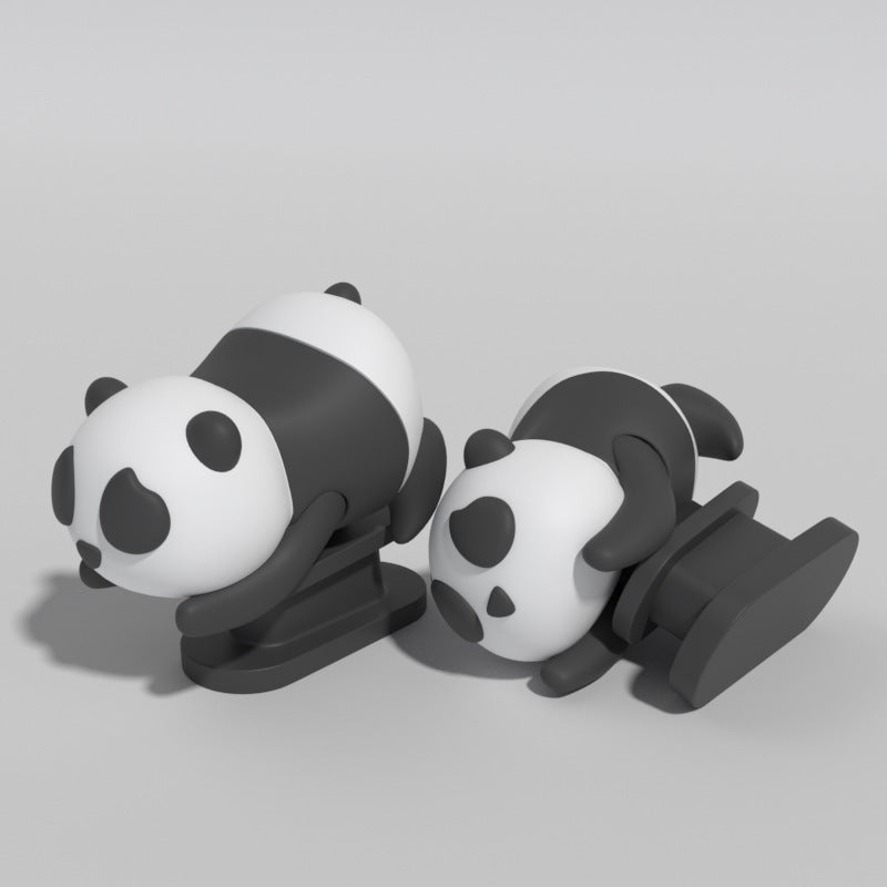 Black & White Panda Shoe Charm - DAILY SLIPPERS