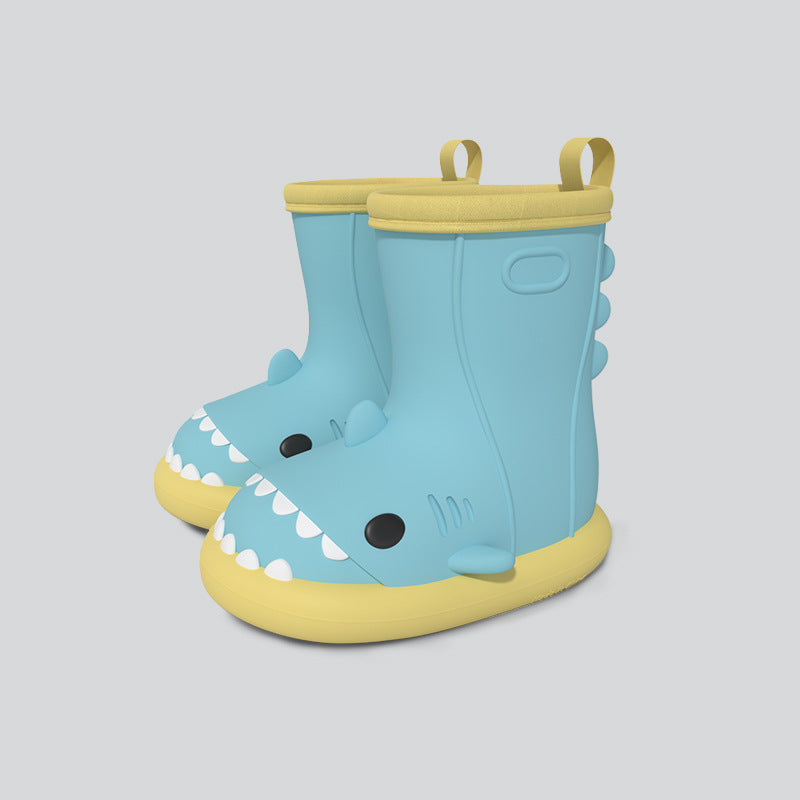 Cartoon Shark Kids Rain Boots - DAILY SLIPPERS