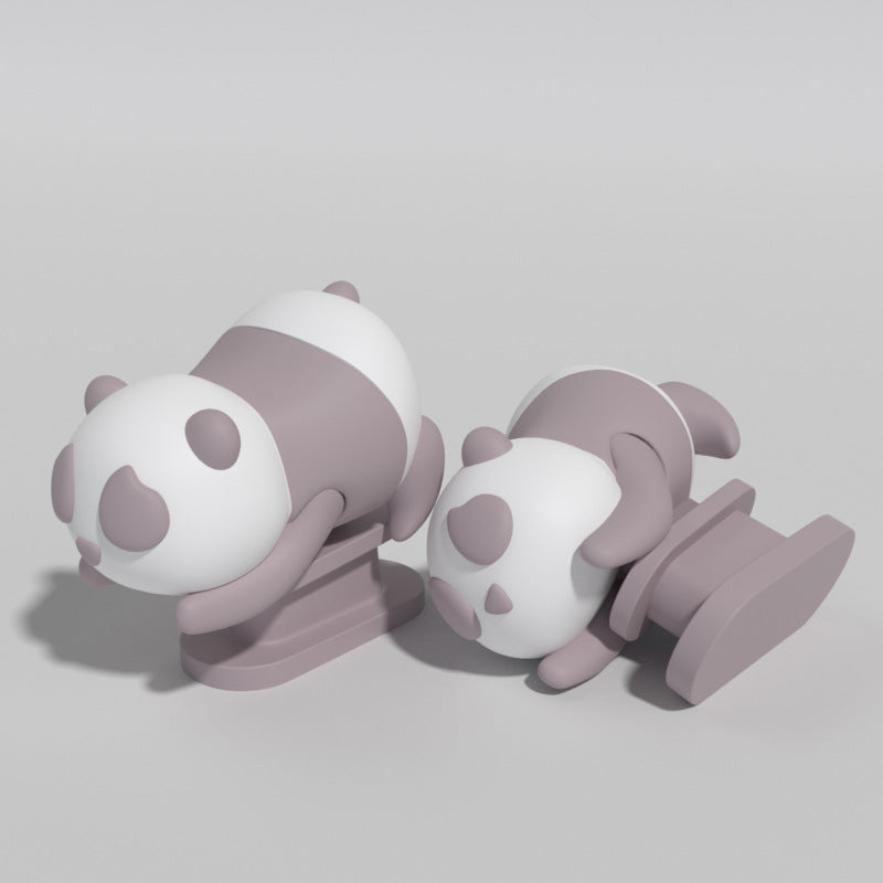 Purple Panda Shoe Charm - DAILY SLIPPERS