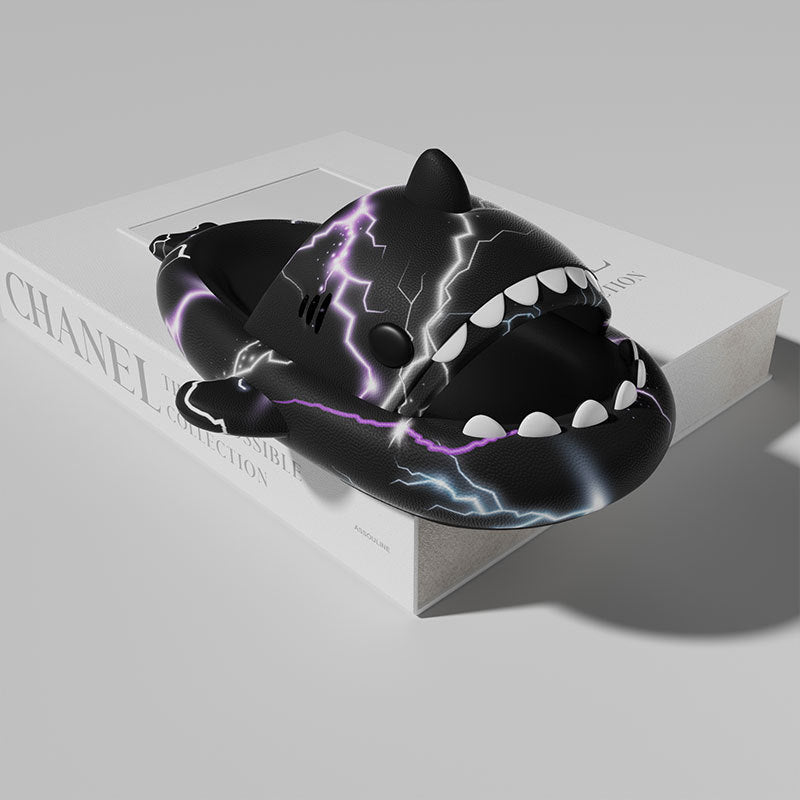 Lightning Shark EVA Slides – Unisex Anti-Slip Slippers - DAILY SLIPPERS