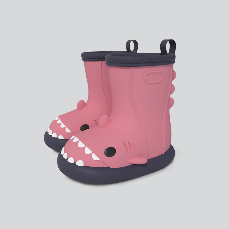 Cartoon Shark Kids Rain Boots - DAILY SLIPPERS