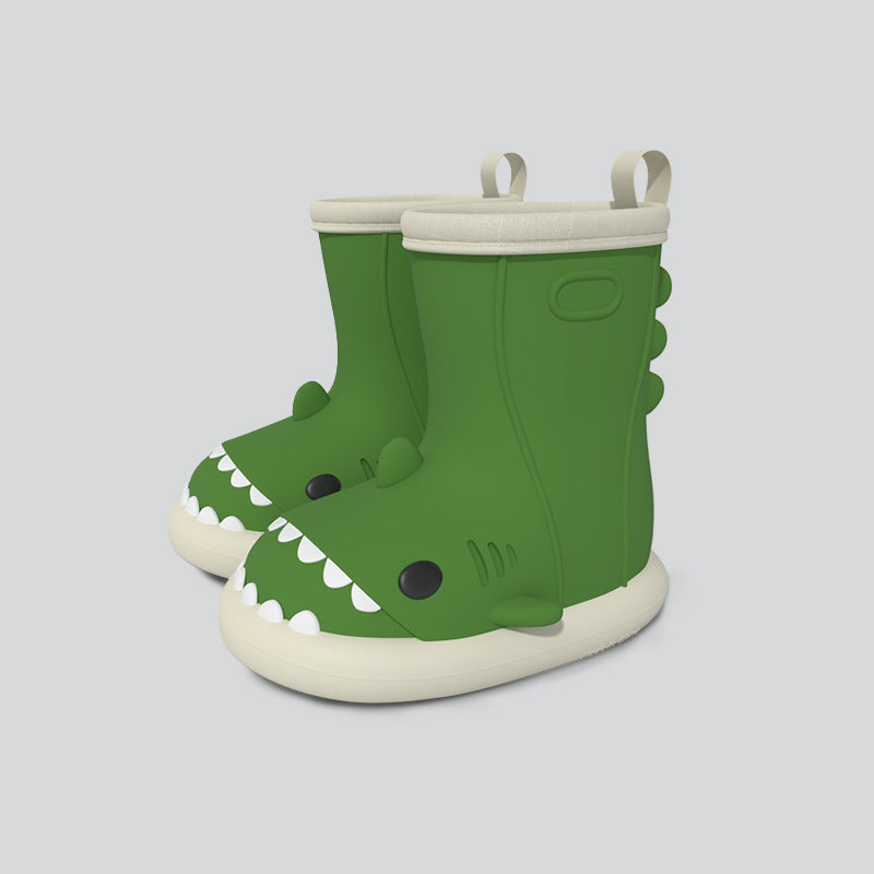 Cartoon Shark Kids Rain Boots - DAILY SLIPPERS