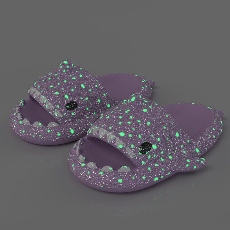 Glow-in-the-Dark Galaxy Slides – Fun Series Unisex Slippers - DAILY SLIPPERS