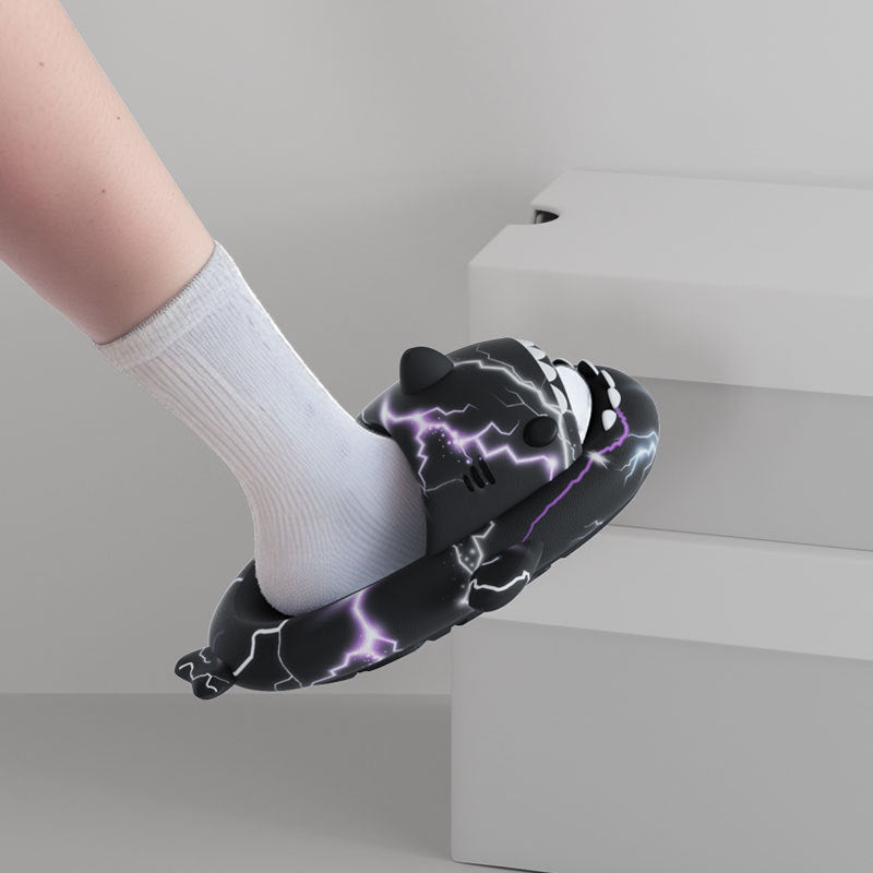 Lightning Shark EVA Slides – Unisex Anti-Slip Slippers - DAILY SLIPPERS