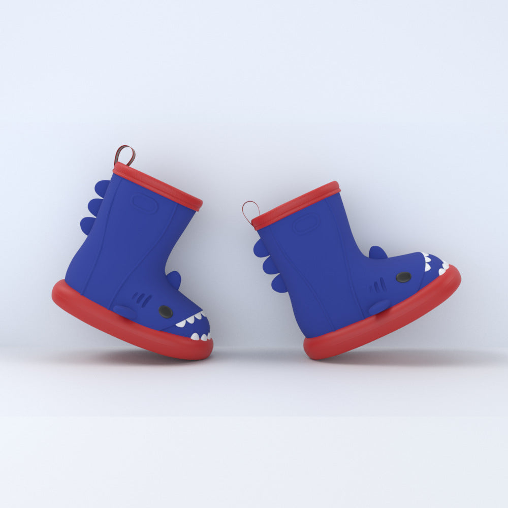 Cartoon Shark Kids Rain Boots - DAILY SLIPPERS