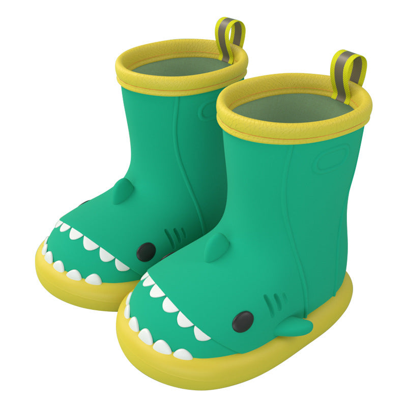 Cartoon Shark Kids Rain Boots - DAILY SLIPPERS