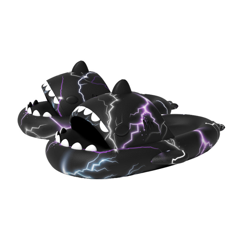 Lightning Shark EVA Slides – Unisex Anti-Slip Slippers - DAILY SLIPPERS