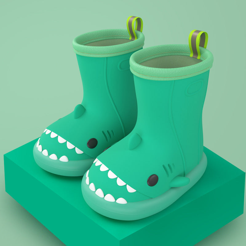 Cartoon Shark Kids Rain Boots - DAILY SLIPPERS