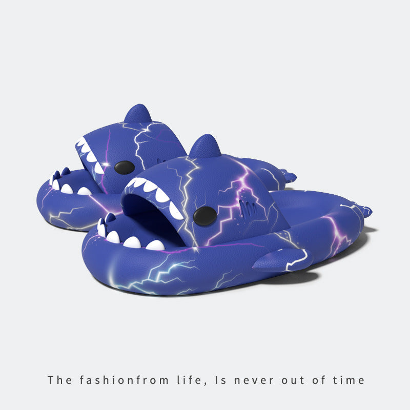 Lightning Shark EVA Slides – Unisex Anti-Slip Slippers - DAILY SLIPPERS