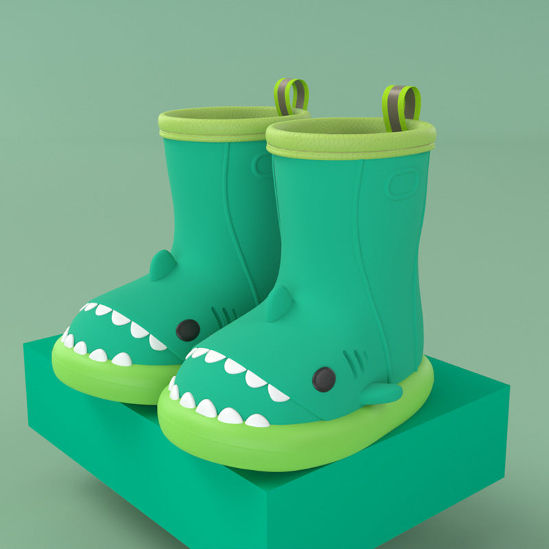 Cartoon Shark Kids Rain Boots - DAILY SLIPPERS