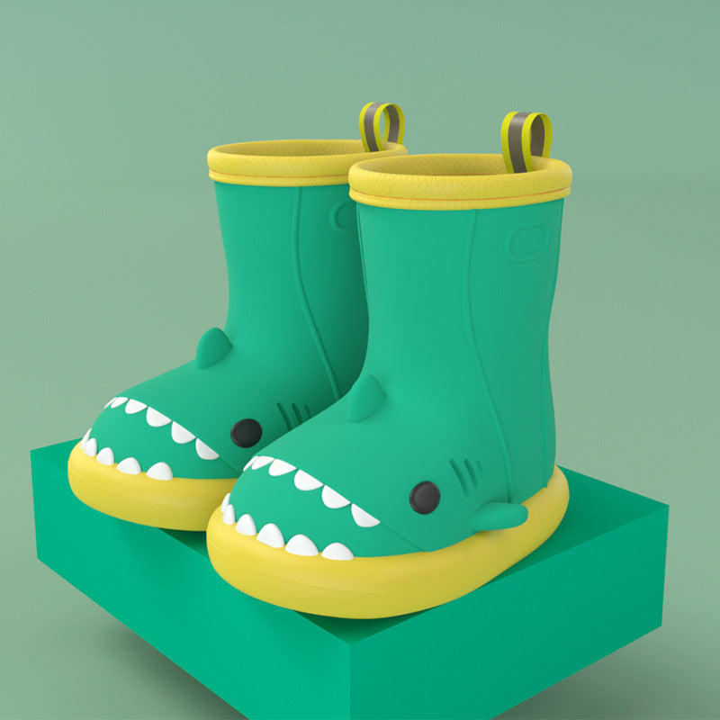 Cartoon Shark Kids Rain Boots - DAILY SLIPPERS