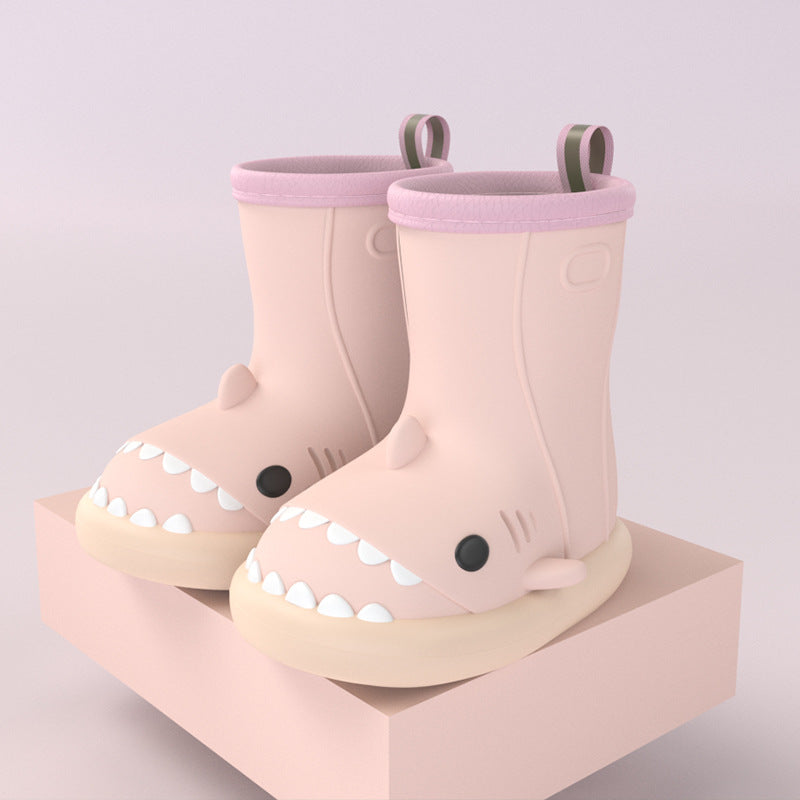 Cartoon Shark Kids Rain Boots - DAILY SLIPPERS