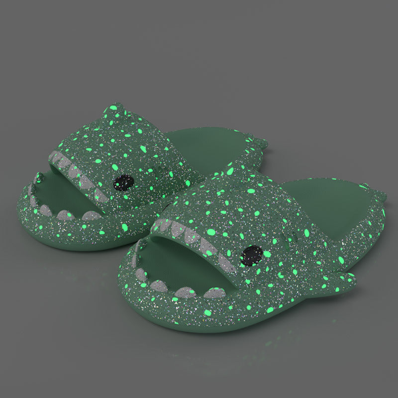 Glow-in-the-Dark Galaxy Slides – Fun Series Unisex Slippers - DAILY SLIPPERS