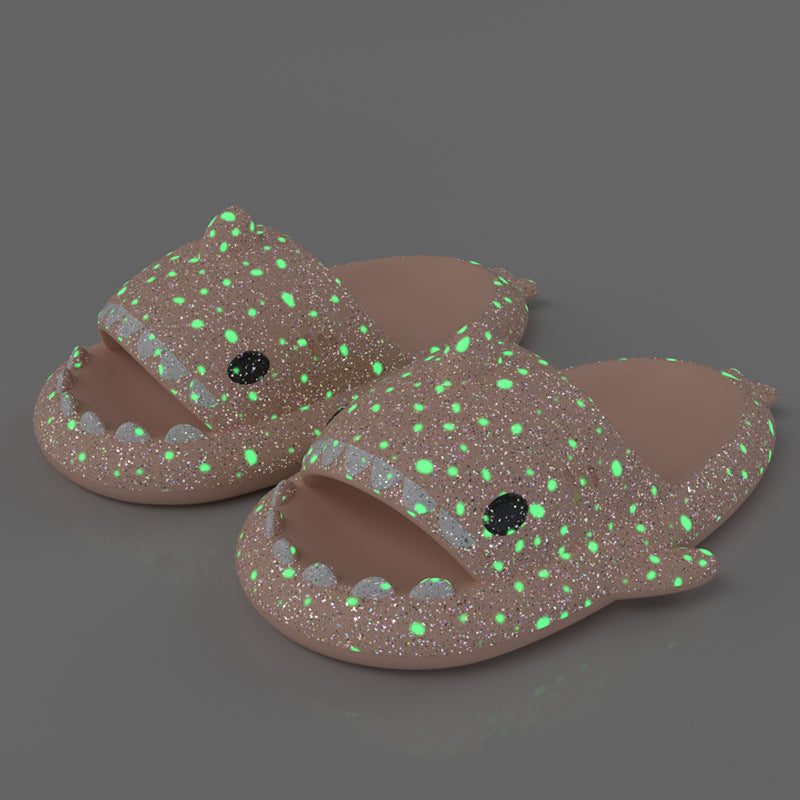 Glow-in-the-Dark Galaxy Slides – Fun Series Unisex Slippers - DAILY SLIPPERS