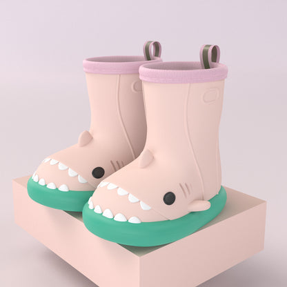 Cartoon Shark Kids Rain Boots - DAILY SLIPPERS