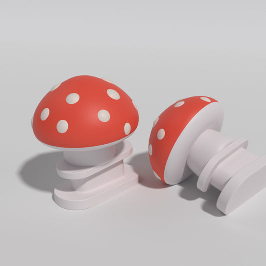 Mushroom Head Shoe Charm - DAILY SLIPPERS
