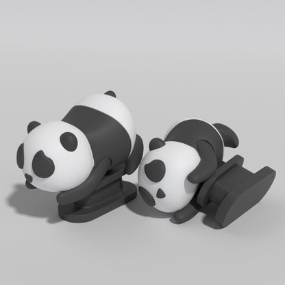 Black & White Panda Shoe Charm - DAILY SLIPPERS
