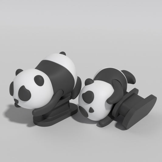 Black & White Panda Shoe Charm - DAILY SLIPPERS