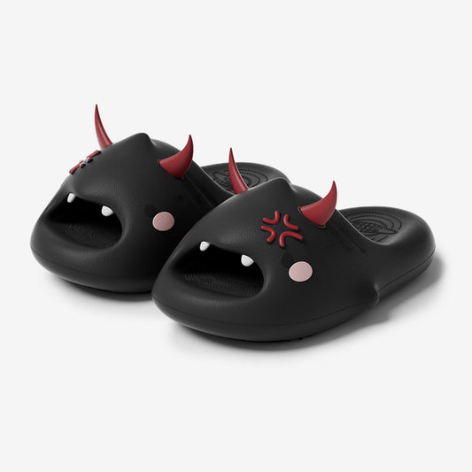 Cartoon Devil Slides – Unisex Anti-Slip EVA Slippers - DAILY SLIPPERS