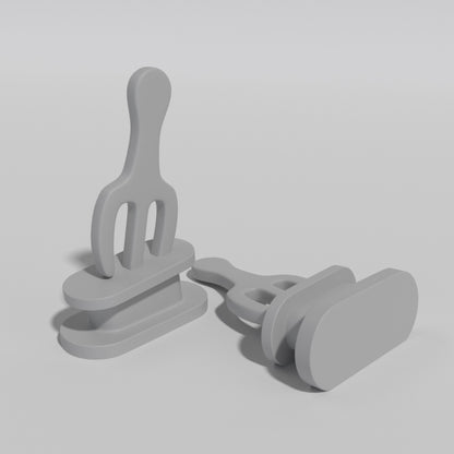 Fork Shoe Charm - DAILY SLIPPERS