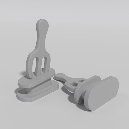 Fork Shoe Charm - DAILY SLIPPERS