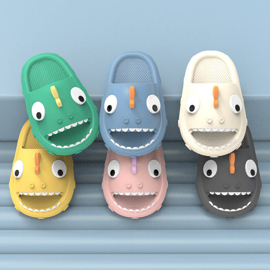 Kids Non-Slip Antibacterial Cartoon Shark Slippers