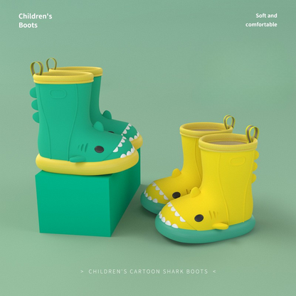 Cartoon Shark Kids Rain Boots - DAILY SLIPPERS