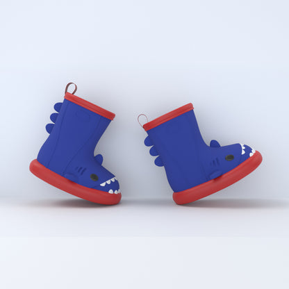 Cartoon Shark Kids Rain Boots - DAILY SLIPPERS