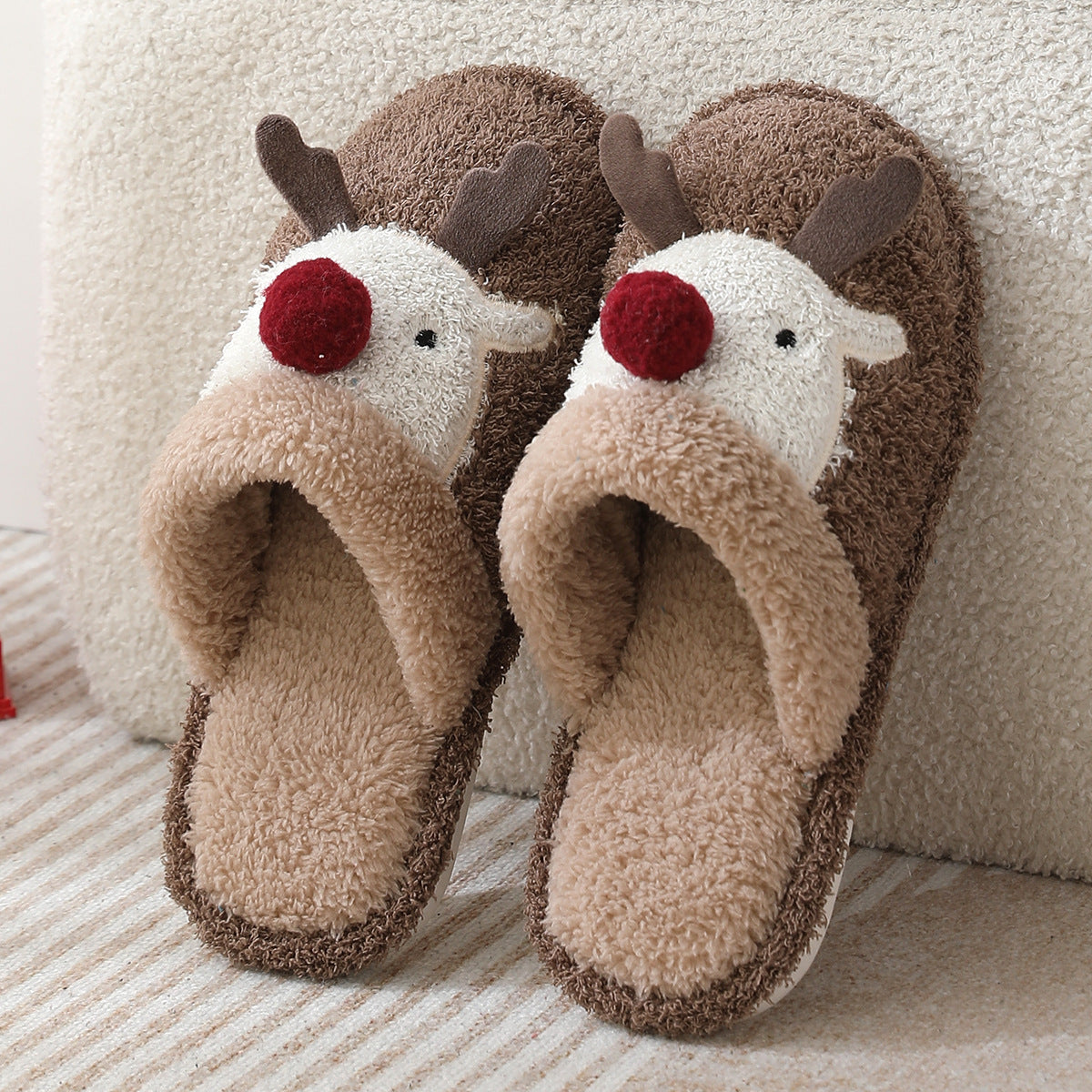 Reindeer Christmas Slippers