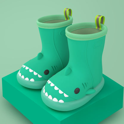 Cartoon Shark Kids Rain Boots - DAILY SLIPPERS