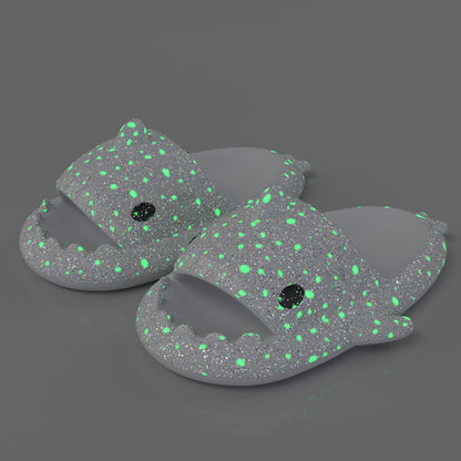 Glow-in-the-Dark Galaxy Slides – Fun Series Unisex Slippers - DAILY SLIPPERS