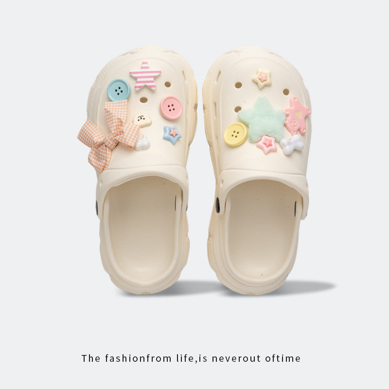 Thick Sole Beach Hole Clogs