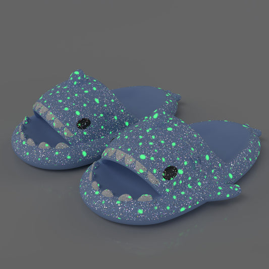 Glow-in-the-Dark Galaxy Slides – Fun Series Unisex Slippers - DAILY SLIPPERS